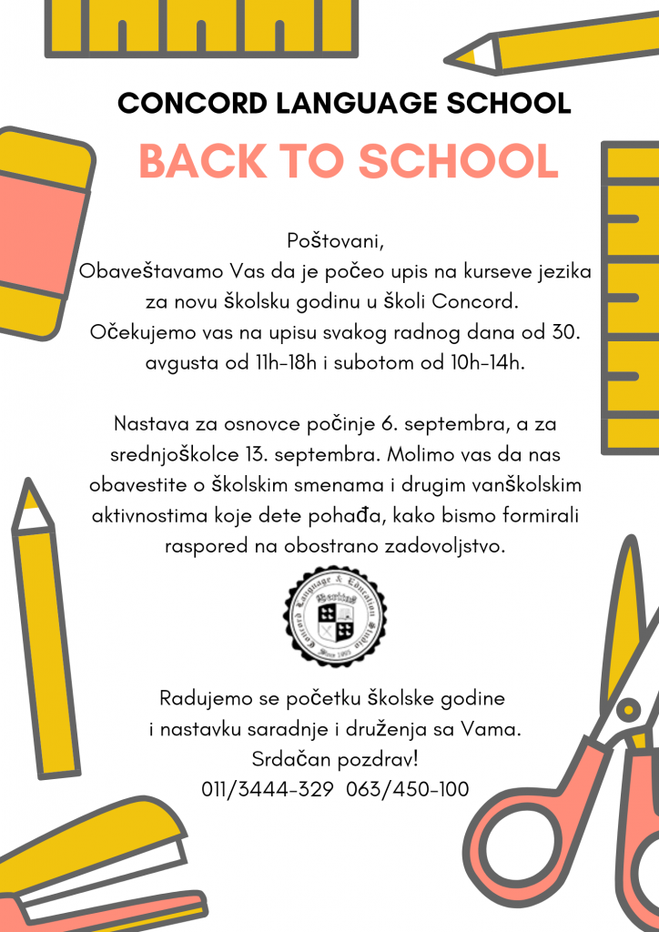 concord back to school